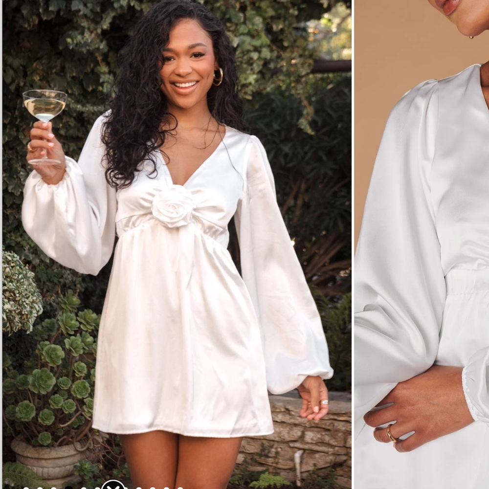 Show me your Mumu Rosette white dress